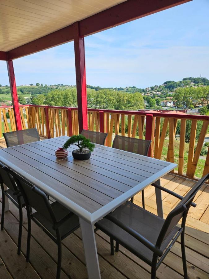Chalet Avec Piscine, Climatisation & Vue De 2 A 6 Personnes - Hasparren - Pays Basque - Chalet Ibaia Exteriör bild