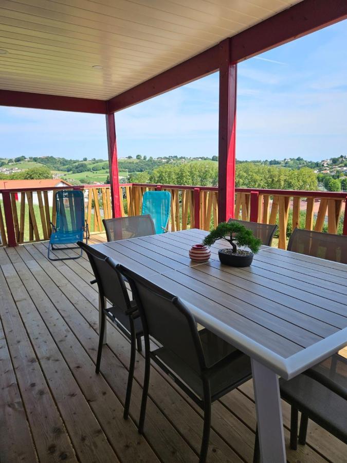 Chalet Avec Piscine, Climatisation & Vue De 2 A 6 Personnes - Hasparren - Pays Basque - Chalet Ibaia Exteriör bild
